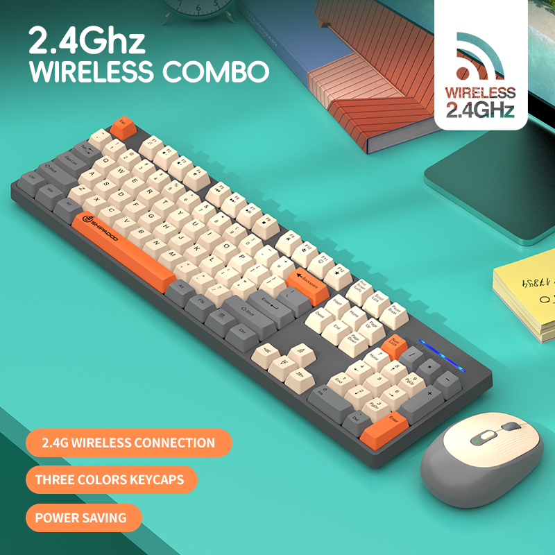 2.4G Wireless 104Keys Full-Siz - đánh giá và giá Pc Gaming Fullset