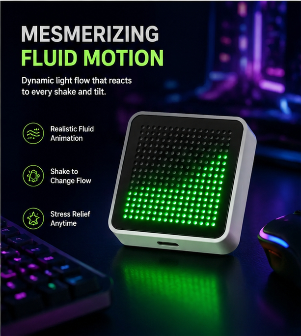 LED Fluid Simulation Desktop O - đánh giá và giá Pc Gaming Liquid