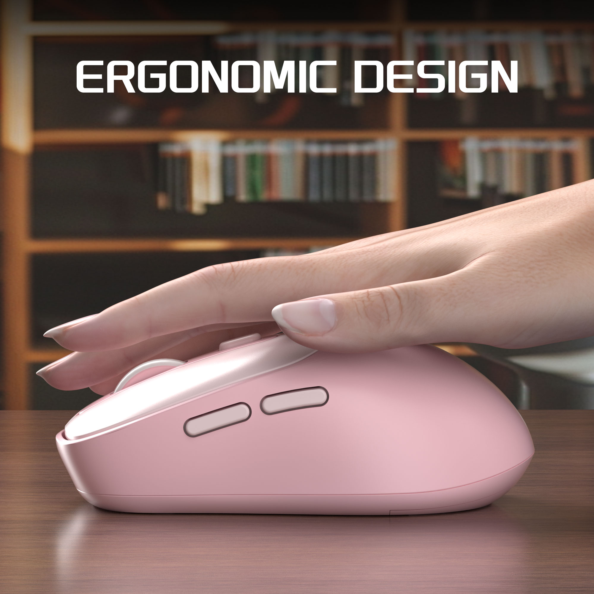 MageGee Wireless Mouse 2.4Ghz  - đánh giá và giá Pc Gaming Pink