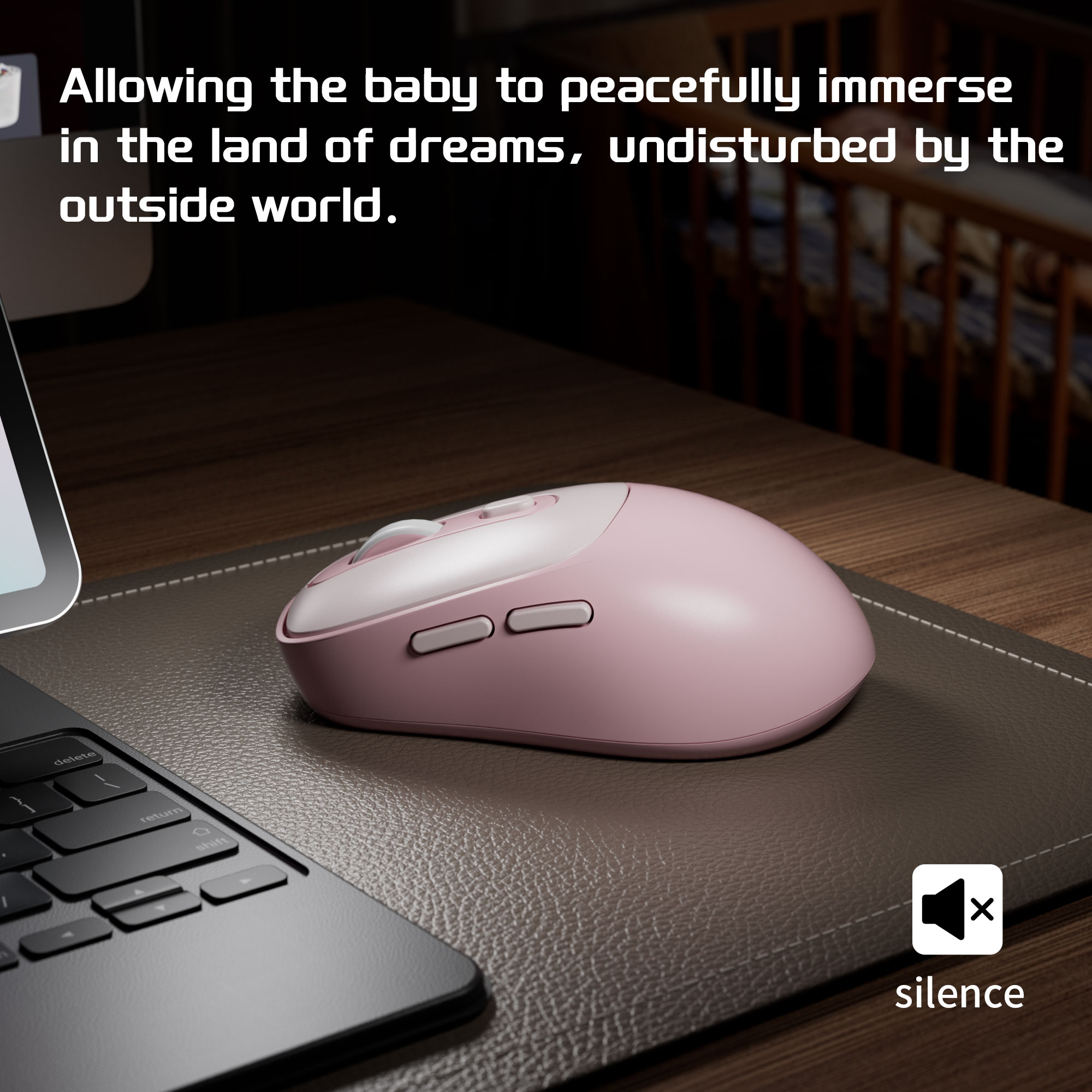 MageGee Wireless Mouse 2.4Ghz  - đánh giá và giá Pc Gaming Pink