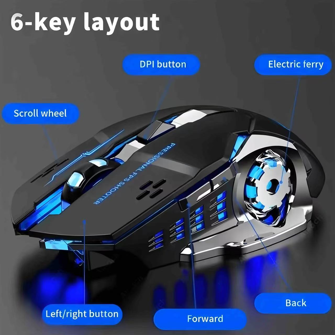 Bluetooth Mouse Gaming Compute - đánh giá và giá Pc Gaming Pink