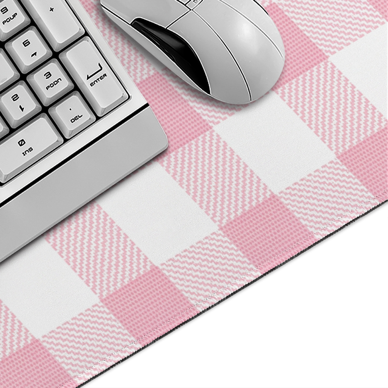 Mouse Pad Pink Gingham Plaid G - đánh giá và giá Pc Gaming Pink
