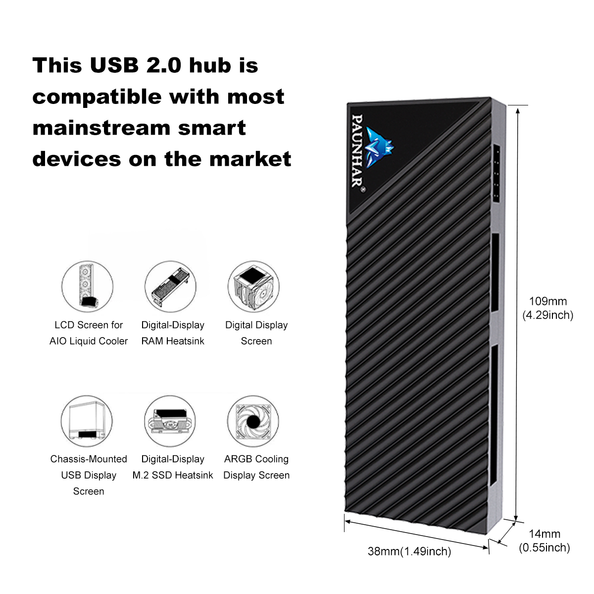 USB 2.0 9Pin 1-to-5 Magnetic H - đánh giá và giá Pc Gaming Liquid