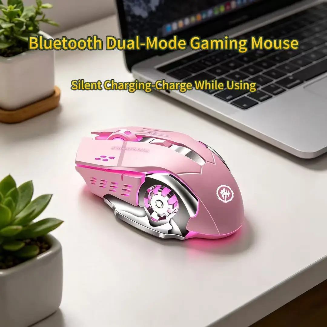 Wireless Gaming Mouse Bluetoot - đánh giá và giá Pc Gaming Pink
